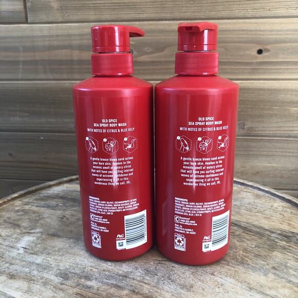 (2) Old Spice Sea Spray Body Wash, 16.9 fl oz each - Picture 3 of 5